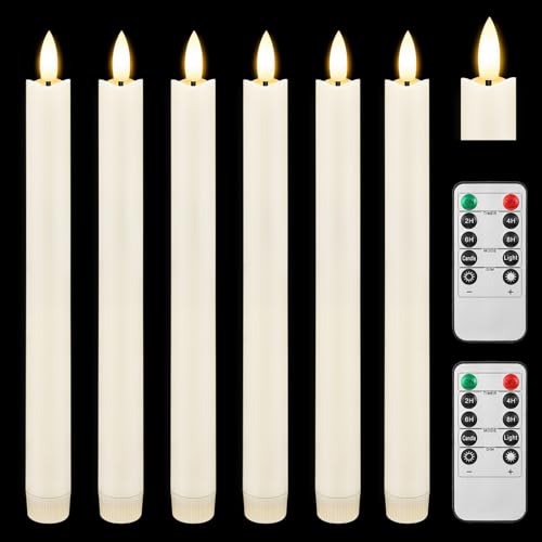 20 Candele LED Senza Fiamma Con Telecomando a Bacchetta Magica