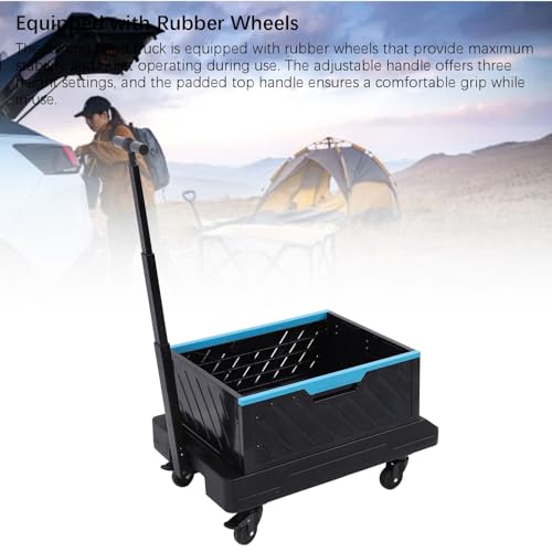 Carretilla plegable de acero inoxidable con ruedas giratorias miniatura 5