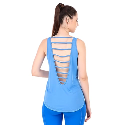 Image of ReDesign Apparels Women's Athleisure Dri Fast Workout Sleeveless Top Sports Gym Tshirt