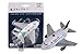Daron Delta Pullback Plane with Light and Sound , White