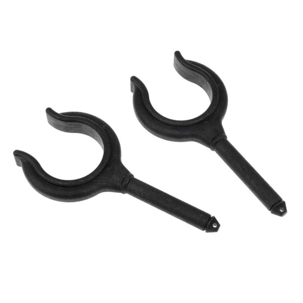 2 Pieces Black Oar Mount Rowlock for Canoe Row Boat Dinghy 14.5cm