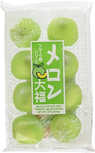 Japanese Fruits Daifuku (Rice Cake)-Melon Flavor - PACK OF 4