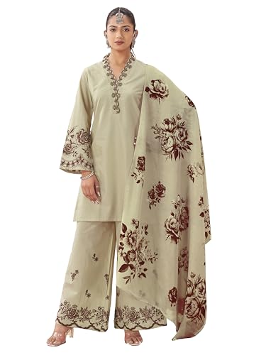 Ensemble kurta en coton anti-transpiration pour femme avec dupatta