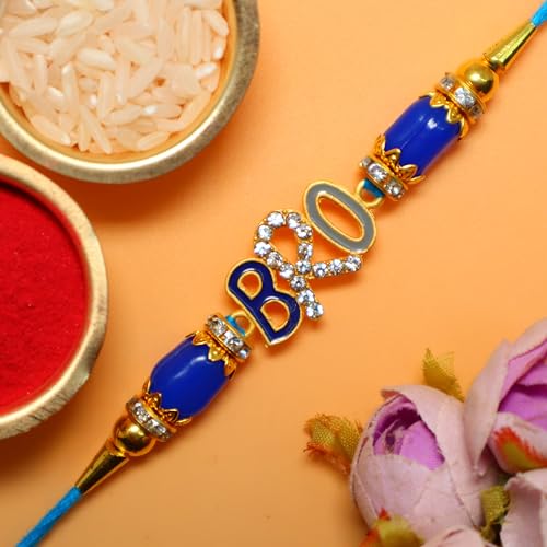 Image of Jaipur Ace Premium Rakhi Gifts Hamper Rakhi for brother with Silver Plated Gifts Bowl Set With Chocolate & Greeting Card (3 Rakhi With Gift Hamper)