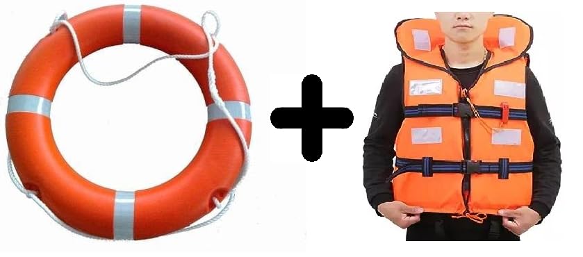 See full amazon price history chart for Life Buoy Ring Outer Material Hard PolyurethaneRubber Floating Ring & Life Jacket Polyster Fabric for Adult Safety Jacket Along with Whistle for Swimming, Boating, (Combo Pack) Life Buoy Ring Outer Material Hard PolyurethaneRubber Floating Ring & Life Jacket Polyster Fabric for Adult Safety Jacket Along with Whistle for Swimming, Boating, (Combo Pack) (B0CDCKLNVY) Amazon Price History, Amazon Price Tracker