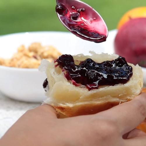 Image of Vistevia Sugar Free Raspberry & Strawberry Jam, Diabetic and Keto Friendly - Sweetened Naturally with Stevia, More Than 60% Whole Berry Content - Tastes Delicious - Pack of 2 (220 * 2 GM)