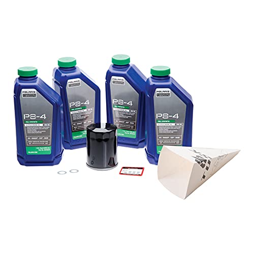 Tusk 4-Stroke Oil Change Kit Polaris PS-4 Plus 5W-50 Compatible with Polaris RZR XP 900 2011-2012