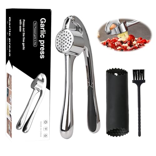 Versatile utilizzabile in diverse cucine: sia per piatti casalinghi, piatti asiatici o specialità mediterranee, questo set è l'aiutante ideale. Perfetto per cuochi amatoriali, cuochi professionisti e tutti coloro che vogliono godersi l'aglio fresco senza sforzo.