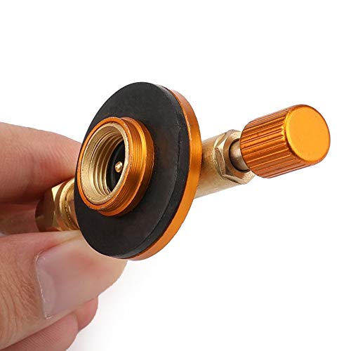 Fogão Externo, Romacci Válvula de recarga de gás propano Conector de recarga de gás Adaptador de tan