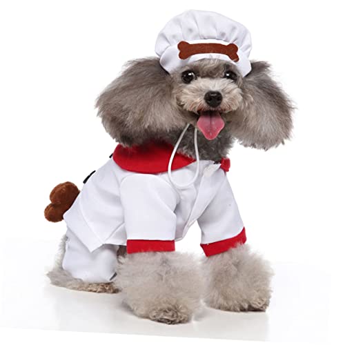 Disfraz para perro SUPVOX XL Halloween blanco miniatura 4