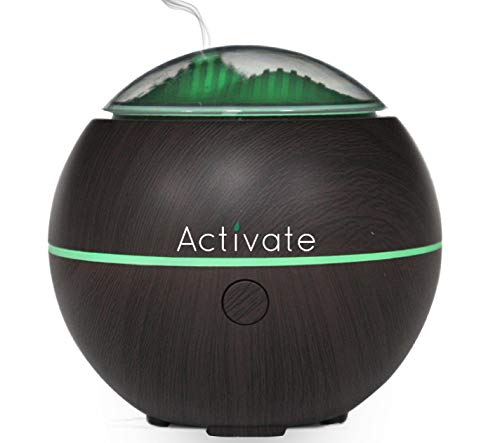 Difusor aromático eléctrico 100 ml con diseño madera