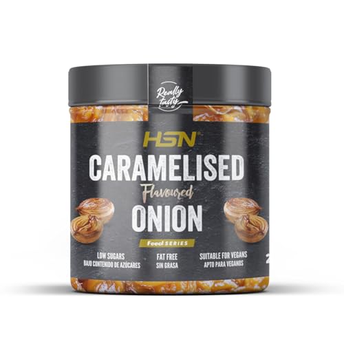 Cebolla Caramelizada Baja en Azúcar de HSN | 250 g | Receta Estilo Fit| Sin Colorantes, Endulzantes ni Conservantes Artificiales| Apto Dietas Veganas, Keto y Sin Gluten