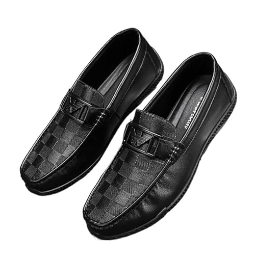 Dress Shoes for Men Men's Spring and Summer British Style Casual Soft Leather Business Leather Shoes Light Soft Sole Slip-on2