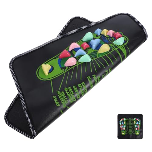 JOYOFREELY Esterilla de Acupresión Portátil y Fácil de Limpiar Piedras de Masaje para Pies Adecuado para Actividades al Aire Libre y Uso