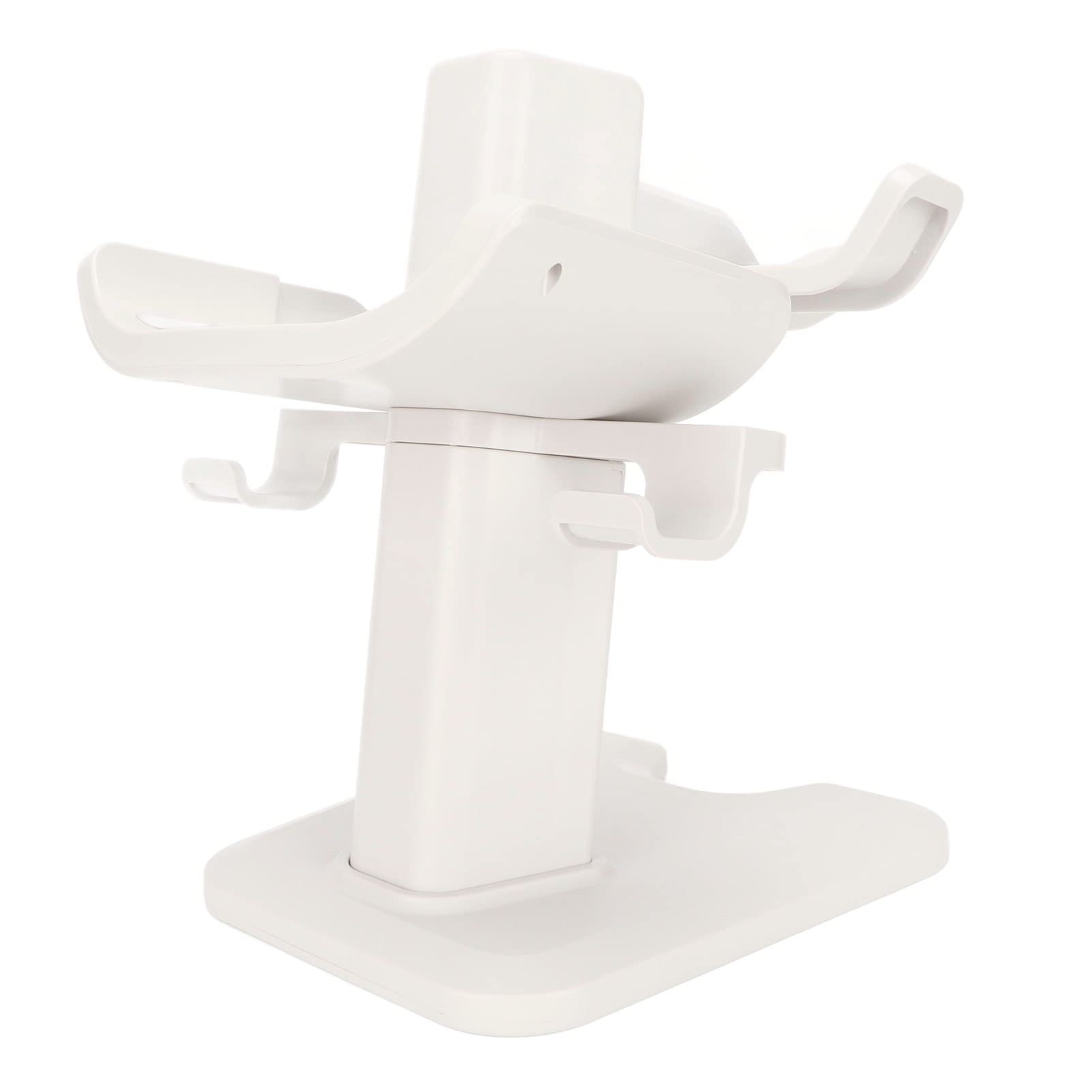 Supporto VR per 2, supporto display per visore VR, staffa di stoccaggio verticale con base antiscivolo, supporto protettivo per 2 visore e controller, Desi salvaspazio (Bianca)