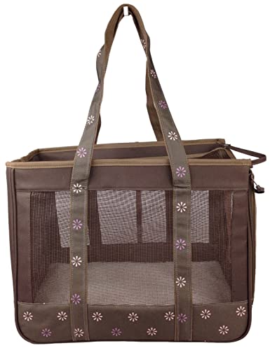 Pet Life Surround-View Fashion Pet Carrier - Travel Airline Approved Dog Carrier With Dual-Mesh Sunroof #TOP4