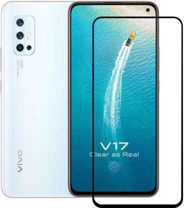 Image of 's d+ / 11d tempered glass for vivo v17 / vivo v17 pro /vivo v19 screen protector guard edge to edge 9h hardness 2.5d curved full glue cover /case friendly temper glass full screen coverage (except edges) with installation kit