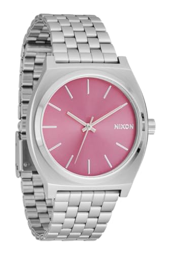 Nixon Montre Homme - Quartz Analogique - Bracelet en Acier Inoxydable - 258353, Argenté/Rose,...