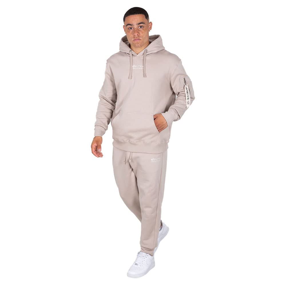 Alpha Industries Organics EMB Hoody Męska bluza z kapturem Organic Beige