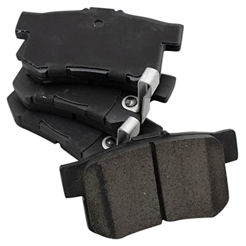 Image of TRQ Rear Brake Pad & Rotor Kit Ceramic Compatible with 2002-2003 Honda Civic