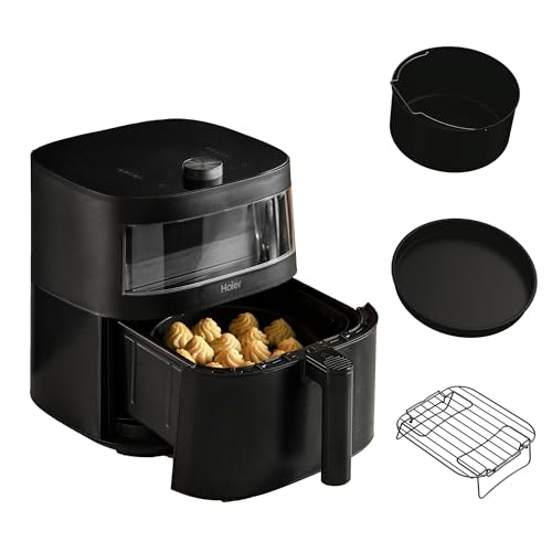 Haier Freidora De Aire Sin Aceite Multiusos Con Accesorios De 7l, Ventana De Visualización, 9 En 1, Air Fryer, Hornear, Asar, Parrilla, Deshidratar, Cocción Lenta, Yogur I-Master Series 5 Haier Freidora De Aire Sin Aceite Multiusos Con Accesorios De 7l, Ventana De Visualización, 9 En 1, Air Fryer, Hornear, Asar, Parrilla, Deshidratar, Cocción Lenta, Yogur I-Master Series 5