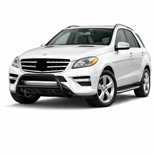 Image of Black Horse A Bar No Skid Plate Black Compatible with 2012-2015 Mercedes-Benz ML350-BB141005A