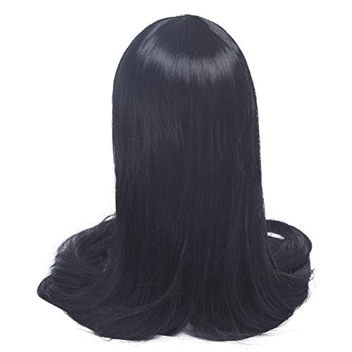 L-email wig 60inch 150cm Long Women Cosplay Wigs 7 Colors Straight Beige Black Blonde Synthetic Hair Perucas Cosplay Wig 60inches Black