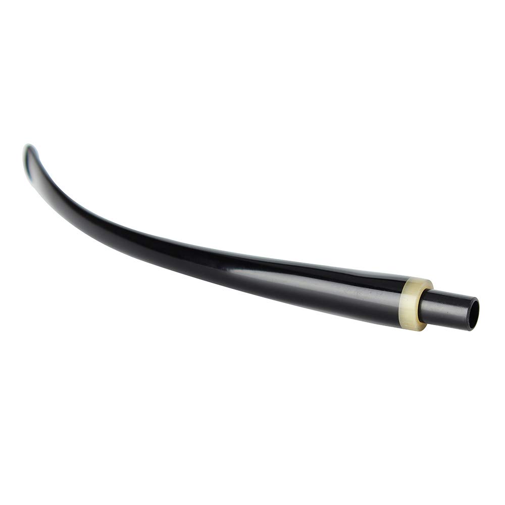 Old Fox Churchwarden wygięta rurka zamiennik z pierścieniem róg do Briar Rosewood Heban drewniana fajka do tytoniu BE0136