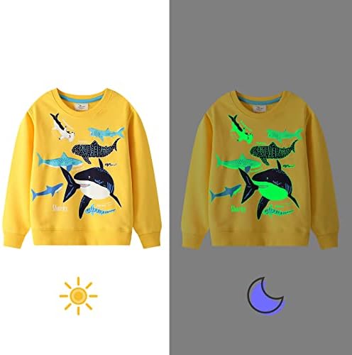 WINKEEY Sweat Bape Shark Garçon Pull à Capuche Enfant Imprimé