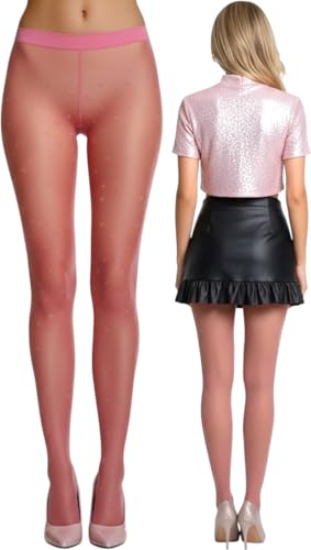 Image of ToBeInStyle Women's Valentine Day Themed Opaque Sheer Pantyhose w /Heart Love