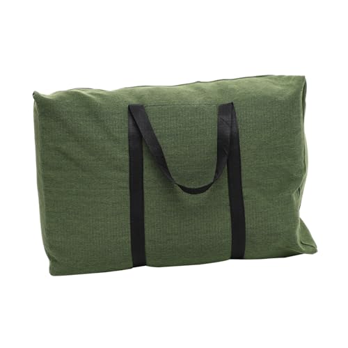 1pc Large Capacity Duffle Bag Canvas Travel Luggage Weekender Bag Handles