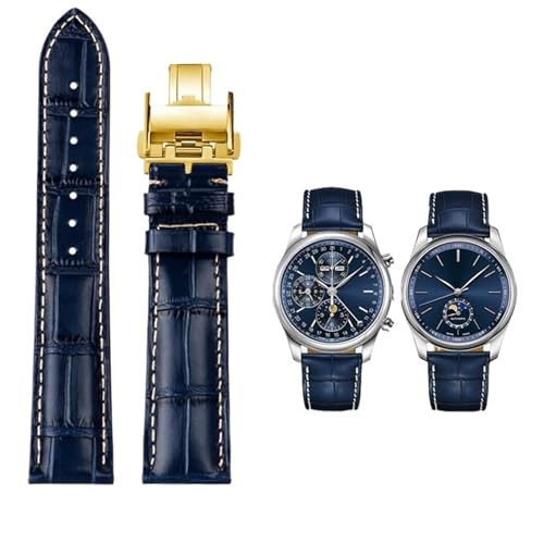 Bracelet de montre en cuir pour Longines Master Collection 20mm