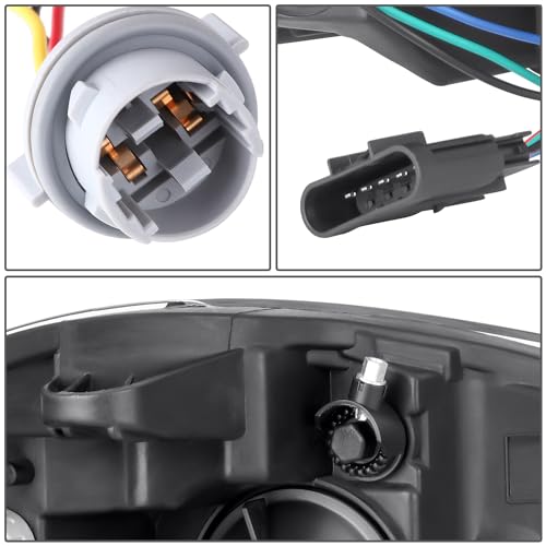 D SOLUTIONS Factory Style Headlight Assembly Compatible with 2006–2016 Chevy Impala Limited Monte Carlo Headlamp with High Low Beam GM2502261 GM2503261 (Chrome Housing Clear Corner) - Thumbnail 6