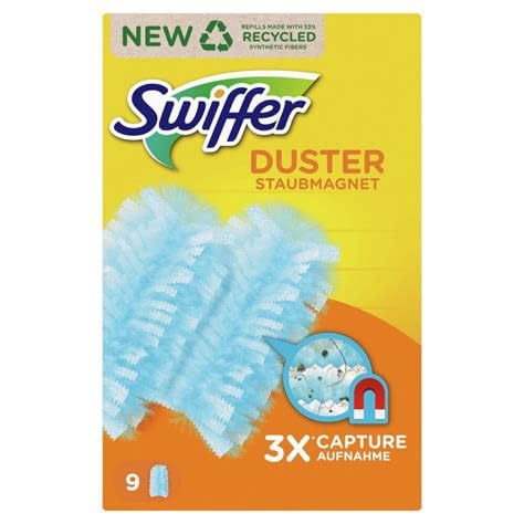Swiffer Duster Chaquetas Capturapolvo, 72 Chaquetas, Captura y atrapa el Polvo y la Suciedad, alcanza los Puntos más difíciles de la casa, tamaño Grande, Stock para 36 Meses, Blanco