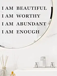 GADGETS WRAP Wall Decal Vinyl Sticker for Home Office Room Decoration Slogan Graphic Wall Sticker I Am Affirmations
