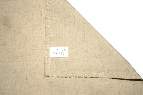 Servilletas de tela cuadradas beige 17x17 pulg set x6 miniatura 6