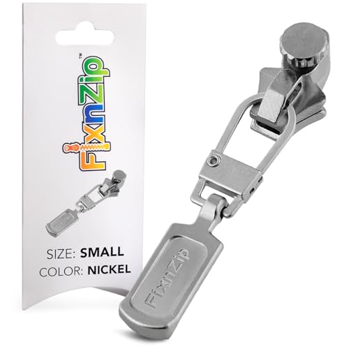 Fix n Zip Instant Zipper Replacement, Nickel, S
