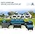 Premium 7 Pieces Outdoor Patio Furniture Set, Outdoor Sectional Furniture,Wicker Patio Conversation Sets for Backyard Lawn Poolside with Ottoman Cushions and Coffee Table (Coffee-Peacock Blue, X-7pcs)