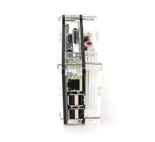 Zebra Tall Top Hat Case For Raspberry Pi 3B+ Pi2 B - Black Ice #TOP4