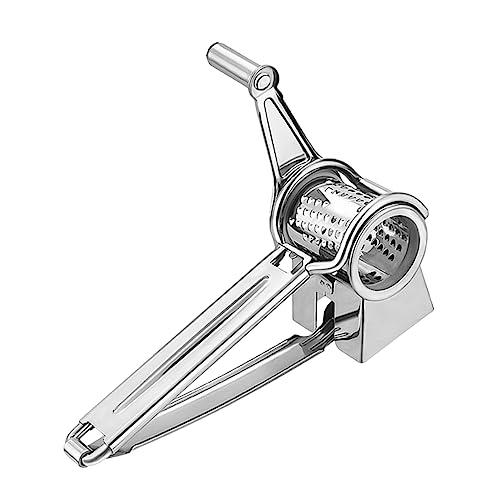 Rallador de Queso Manual con Manivela de Acero Inoxidable miniatura 1