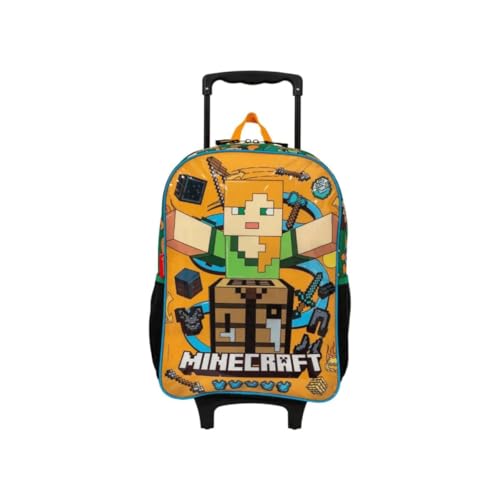 Mochila De Rodinha Grande Minecraft M Funtage