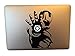 Adesivo per macbook Iron man - decalcomanie per macbook - vinile nero