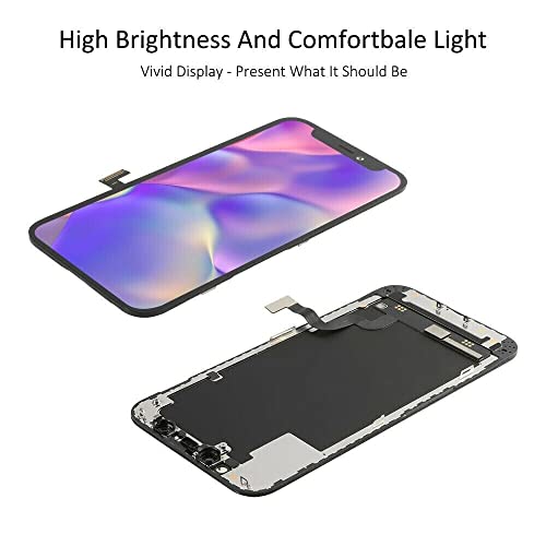 Image of ECOM HUB Compatible for Apple iPhone 12 Mini GX Amoled Display+Touch Screen Replacement Assembly Combo Folder