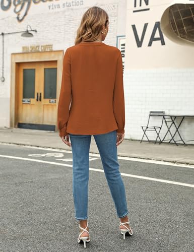 Image of Blooming Jelly Women's Long Sleeve Blouses Dressy Casual Business Work Tops