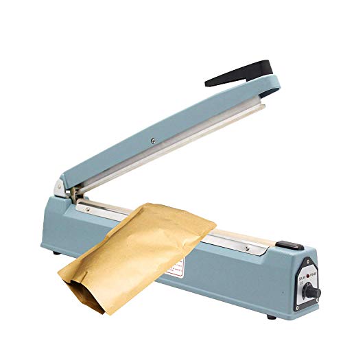 Hanchen Heißsiegelmaschine 500mm/19.6inch Heißsiegelgerät 800W Impulse Heat Sealer für Mylar Beutel Kraftpapier Beutel Heißsiegelmaterial mit CE 220V