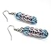 Transgender pride earrings, handmade chainmail LGBTQIA jewelry; pink, white, blue