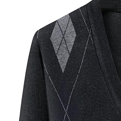 Mens Soft Breathable Buttons Sweater V-Neck Slim Fit Long Sleeve Sweaters Classic Fashion Casual Cardigan3