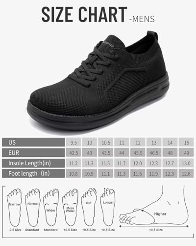 Image of 1TAZERO Men Slip On Shoes Loafer with Arch Support Insoles,Men Casual Shoes for Plantar Fasciitis