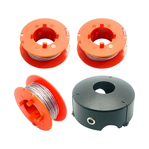 F016800175 Bobina desbrozadora Φ1,6 mm, 8 m, para Bosch Art 23 26 30 COMBITRIM EASYTRIM Carrete línea Repuesto Alambre, Carrete Recortadora césped con Cubierta F016L71088