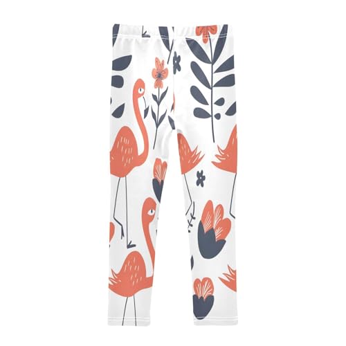 Bolaz Toddler Girls Leggings Printed Yoga Pants Leggings Simplified Cartoon Flowers for Kids2